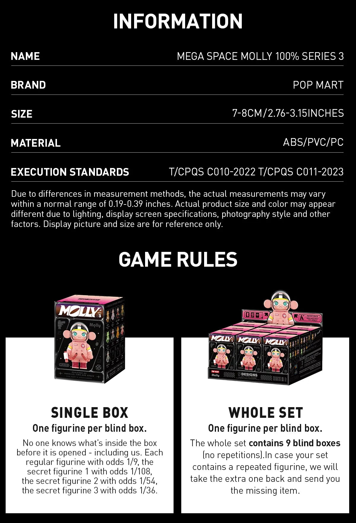 MEGA SPACE MOLLY 100% Series 3
